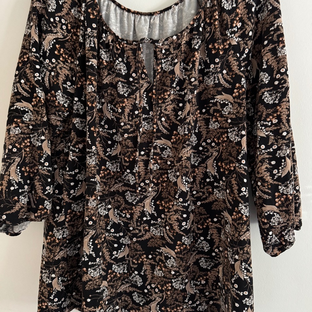 Garnet Hill Tie Front Knit Top